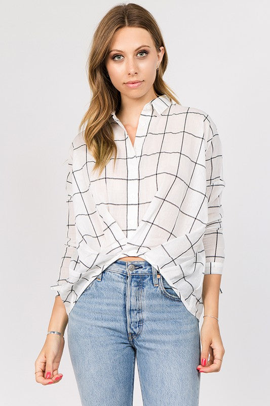 Cara Button Down Top - Callie & Allie