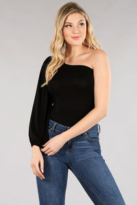 Ashley One-Shoulder Bodysuit - Callie & Allie