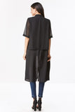 Double Layered Chiffon Coat Top - Callie & Allie