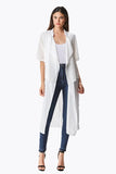 Double Layered Chiffon Coat Top - Callie & Allie