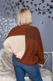 Mocha Colorblock Sweater PLUS