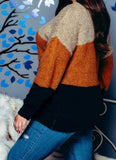 Knit Colorblock Sweater PLUS