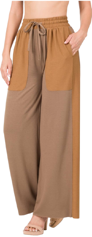 Mocha Wide Leg Pants